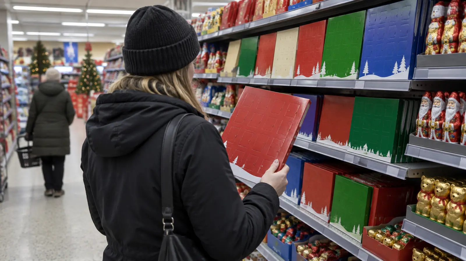 Chokladkalender kritiseras för misstänkt AI-bild: tomten saknar en hand