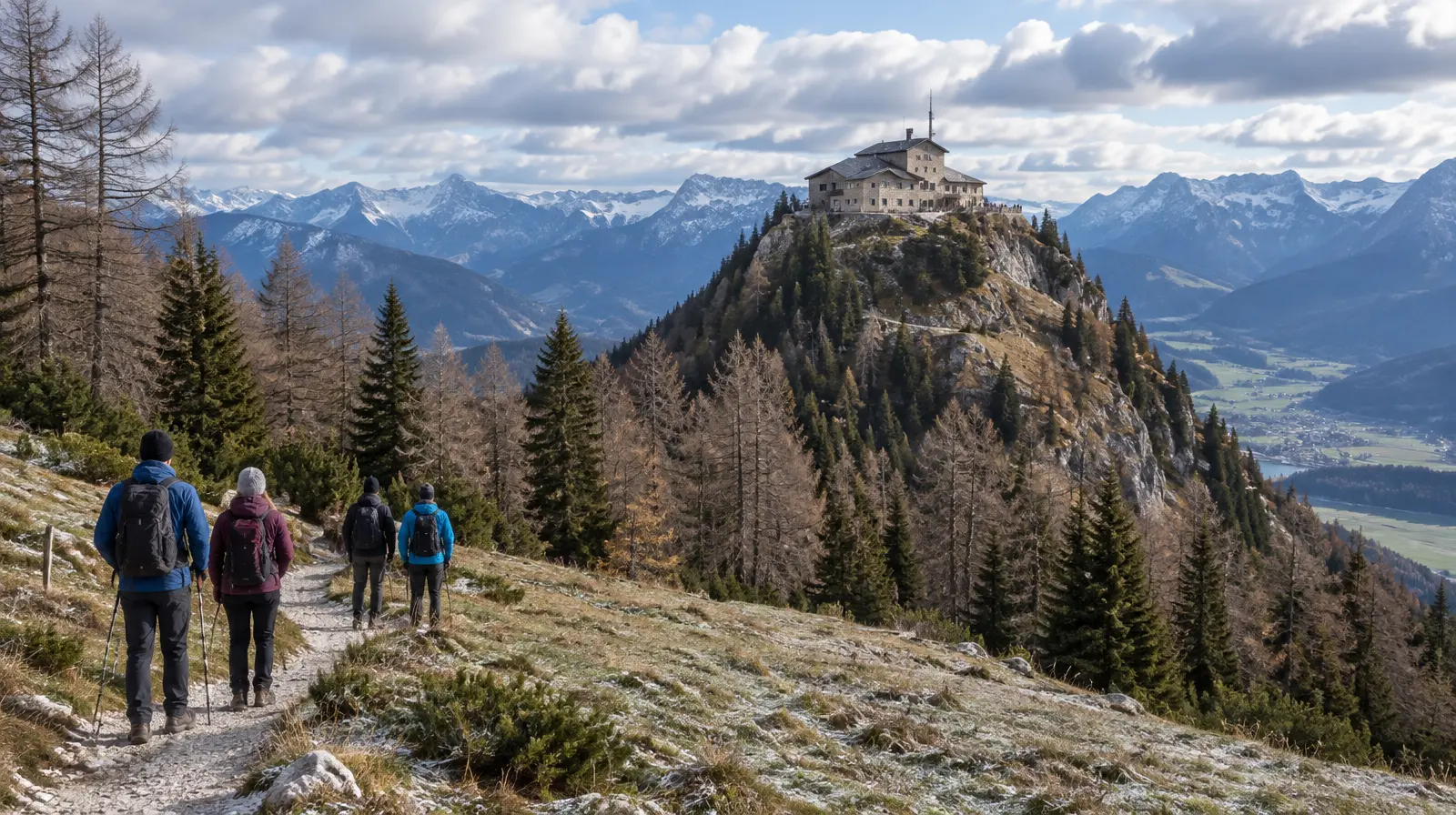 Hitlers tehus Kehlsteinhaus i brand, man gripen