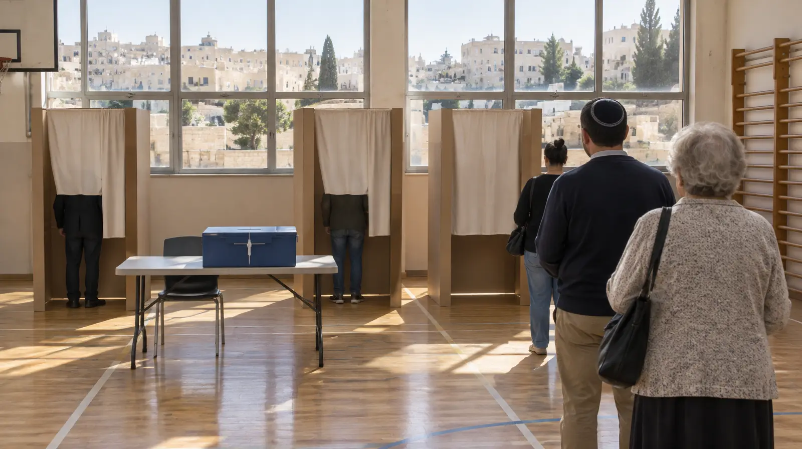 Israel går till val: jämnt lopp mellan Netanyahu och Eisenkot