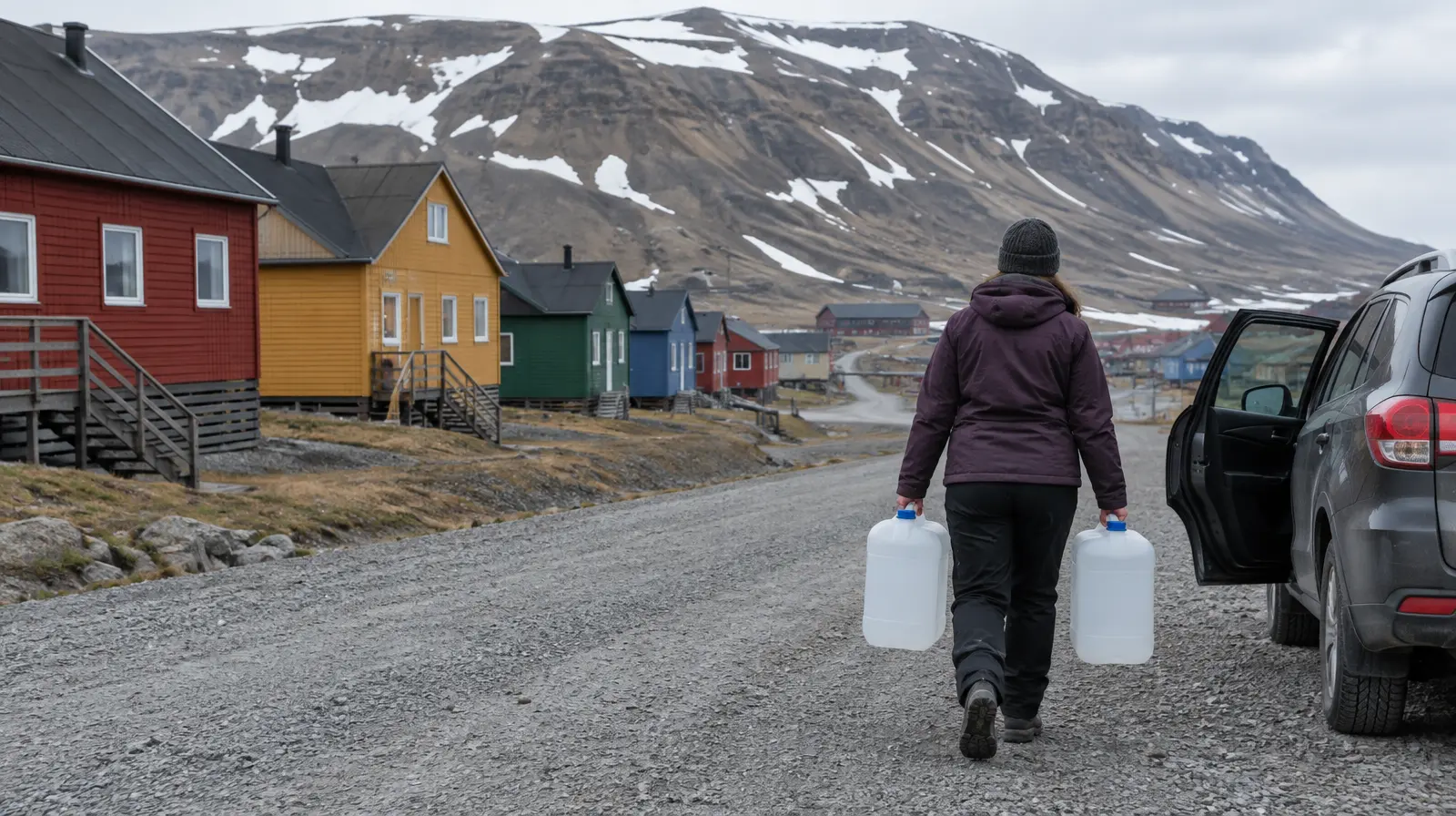 Kranvattnet i Longyearbyen oduglig: Norges regering vill behålla civilbefolkningen på Svalbard
