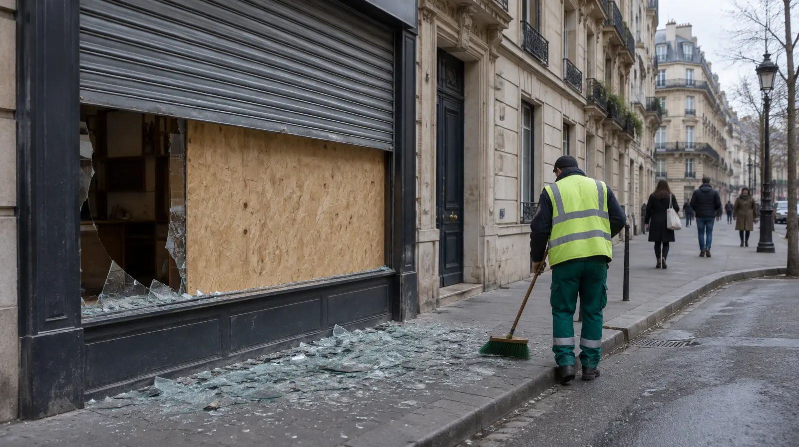 Macron fördömer våldet: 1 200 gripna under protesterna i Frankrike