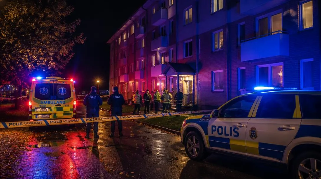 Misstänkt mord i Osby – man i 40-årsåldern gripen