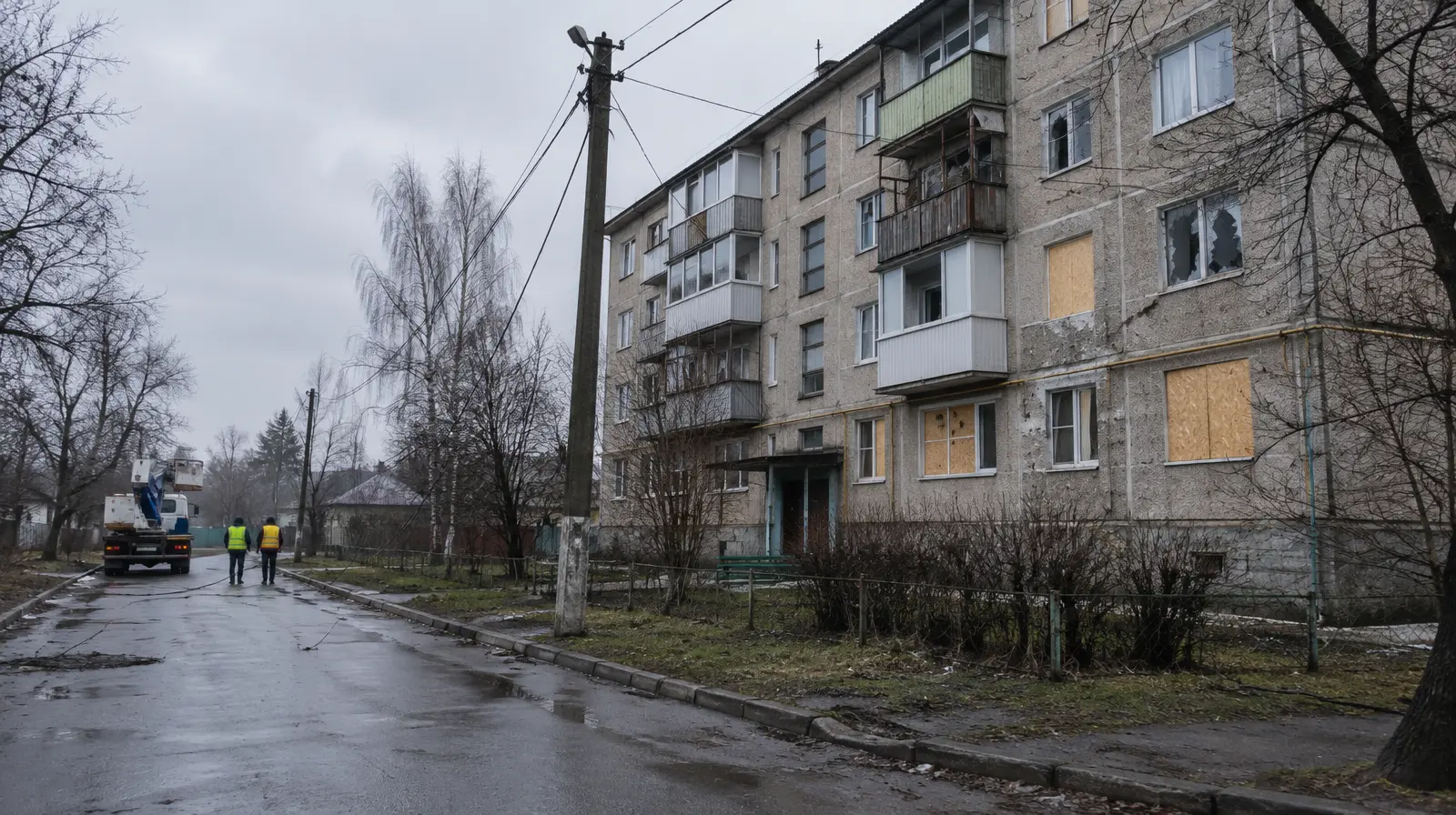 Nio skadade i rysk attack mot Zjytomyrska, bland dem två barn