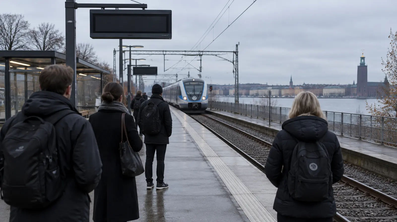 Pendeltåg i Stockholm inställda efter spårfel, felet löst först på fredag