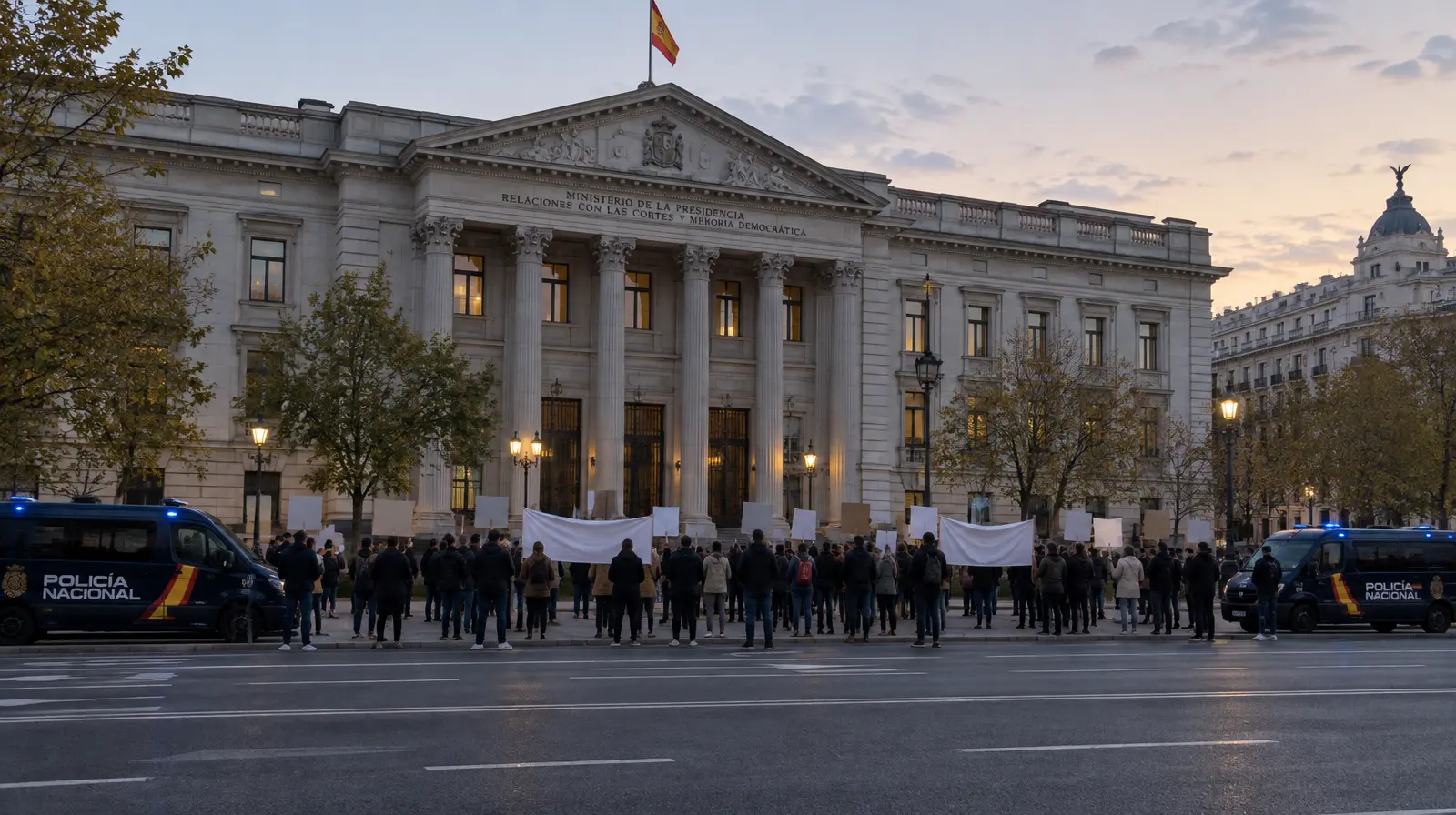 Protester i Madrid efter tågolyckan: över 1 000 krävde ministerns avgång