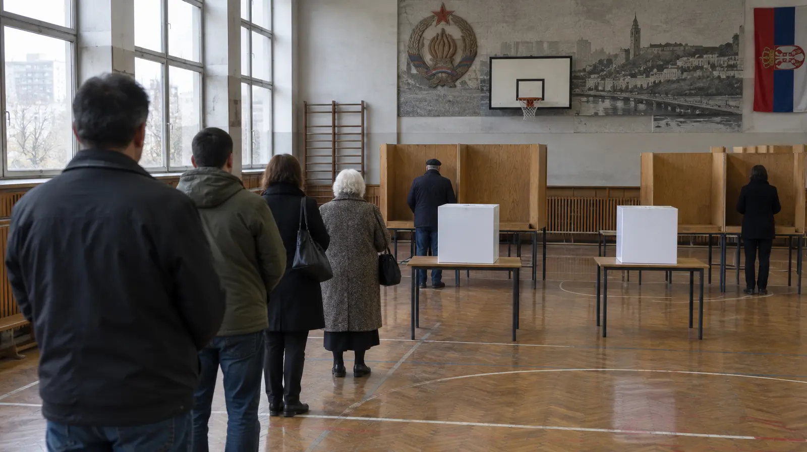 Serbien röstar: Studentlistan utmanar Vucics SNS i jämnt val