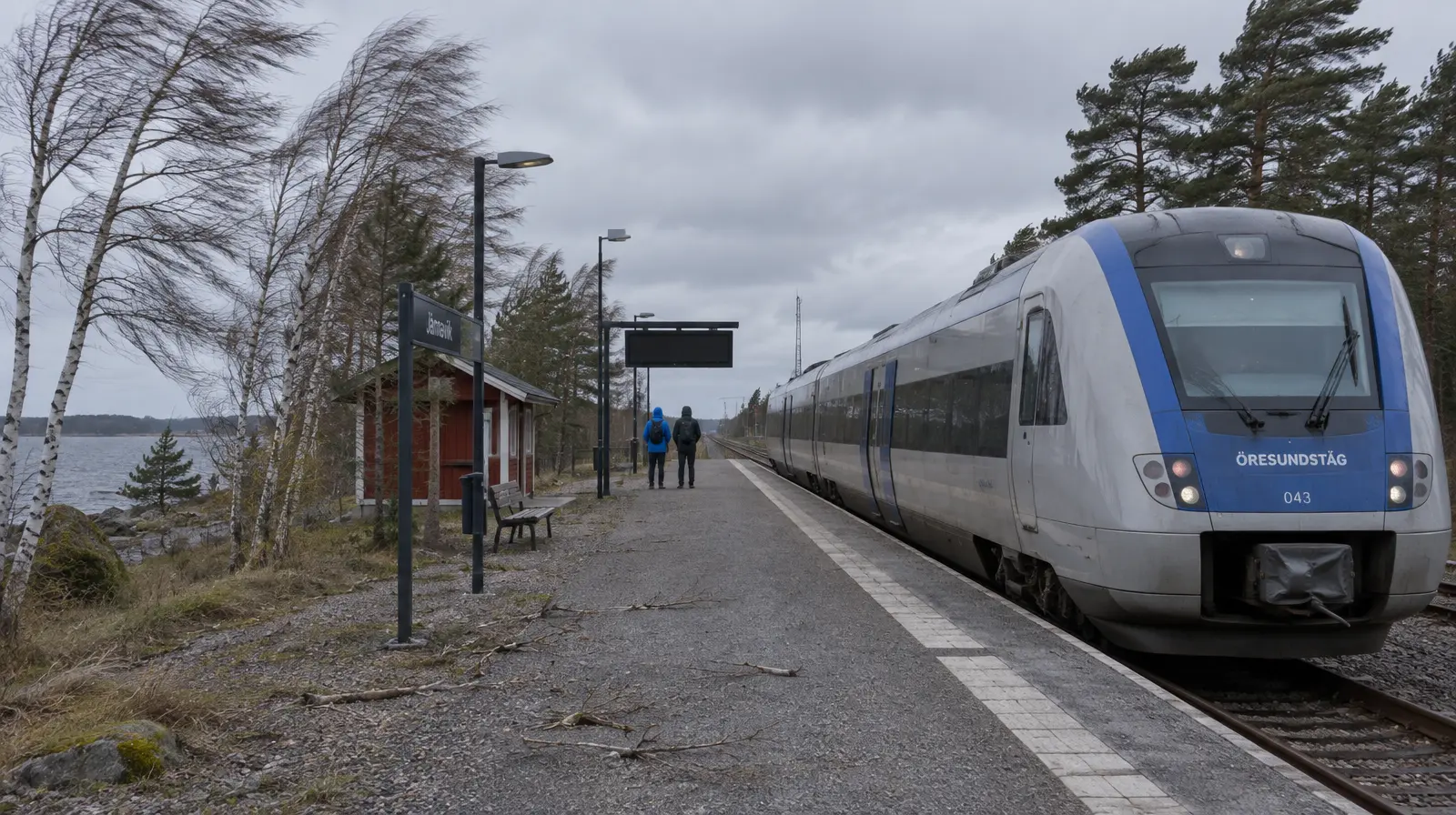Stormen Boelo ställer in tåg i Skåne och Blekinge på söndag