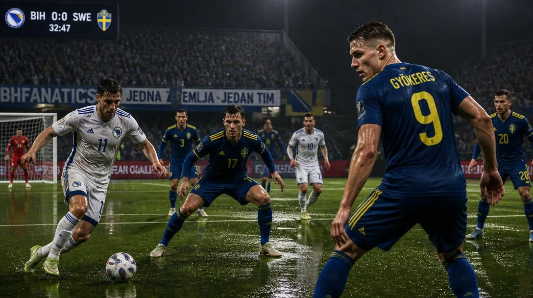 Sverige vann i Sarajevo trots skadedrabbat lag, Gyökeres avgörande