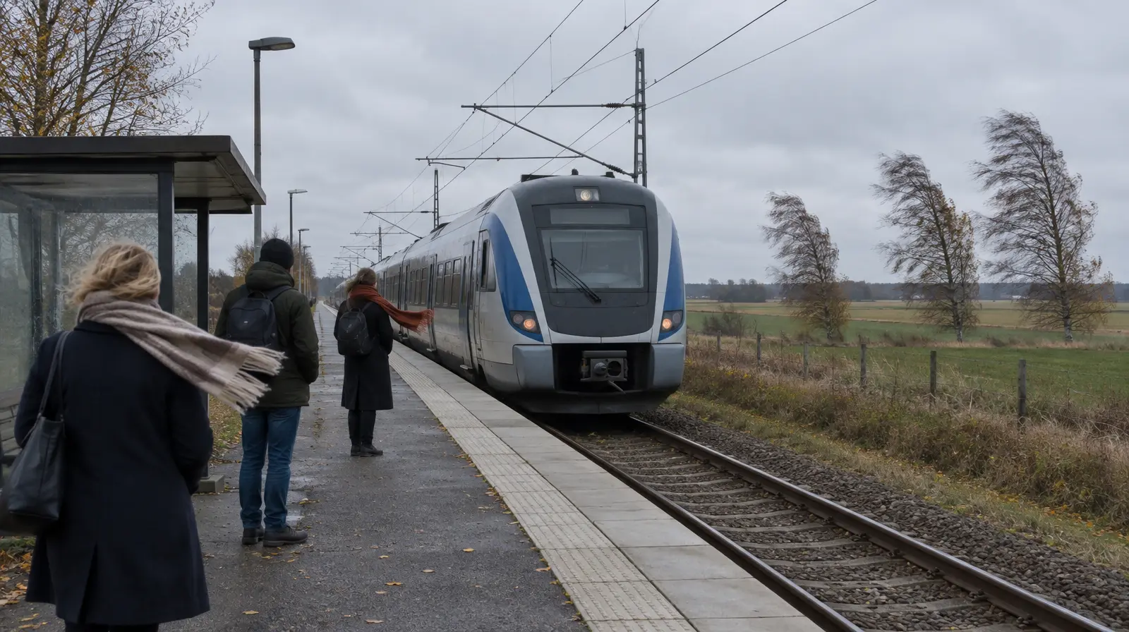 Tåg ställs in i Skåne på söndag efter vädervarning