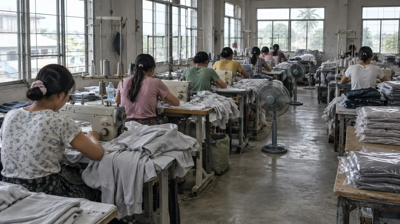 Textilarbetare för Lager 157 i Myanmar larmar: 2 000–3 500 kronor i månaden