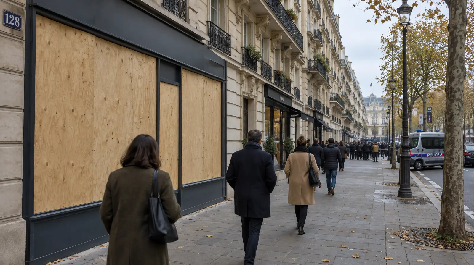 Tiotusentals protesterar i Paris, 70 000 poliser i tjänst