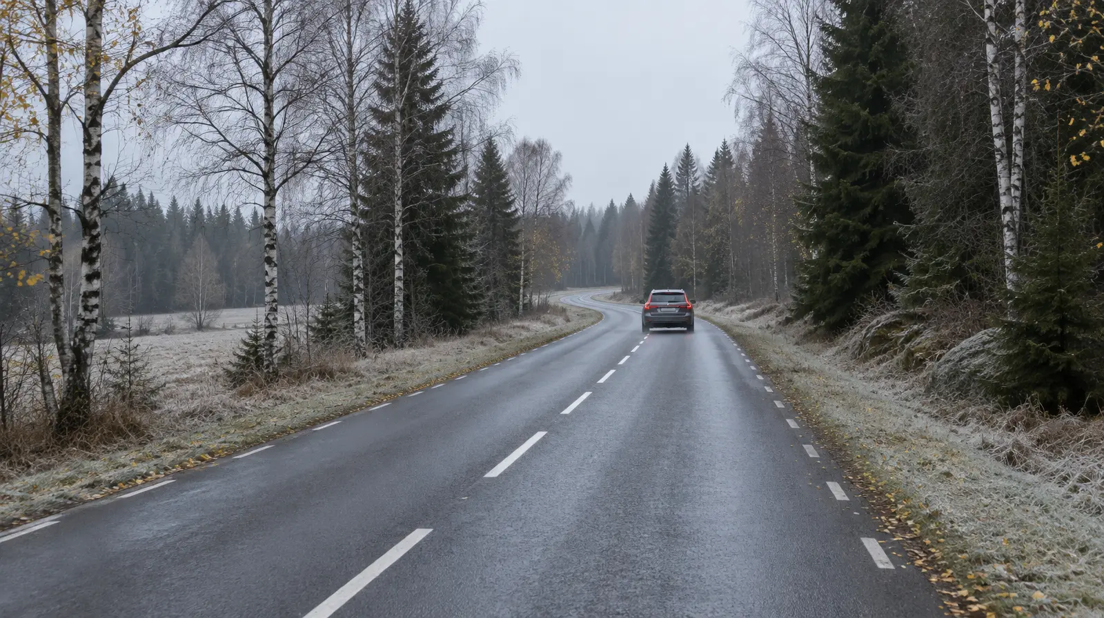 Trafikverket varnar för blixthalka i nio län under helgen