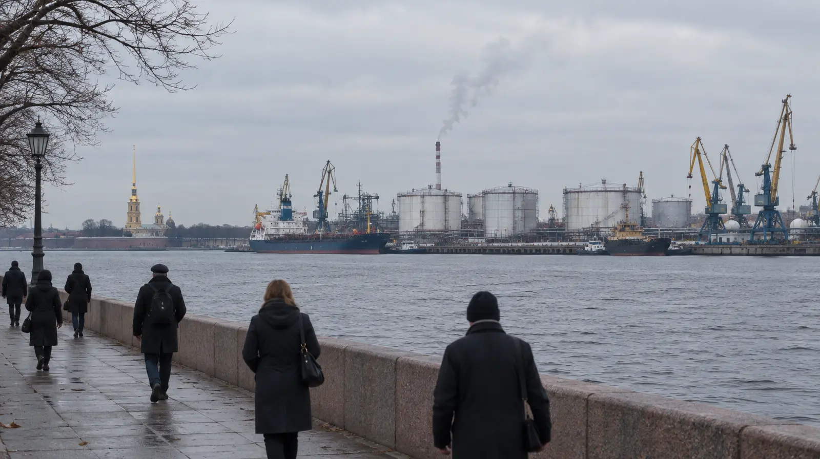Ukrainsk drönarattack mot Sankt Petersburg: oljeterminal i lågor, en död