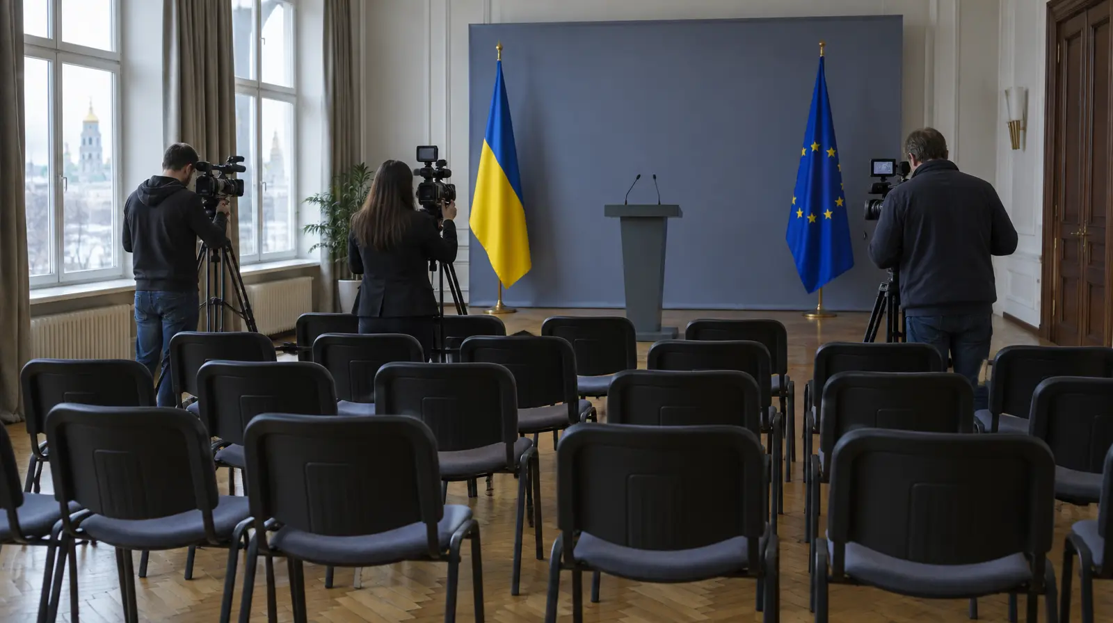 Zelenskyj teg i 15 sekunder när han fick frågan om Trump